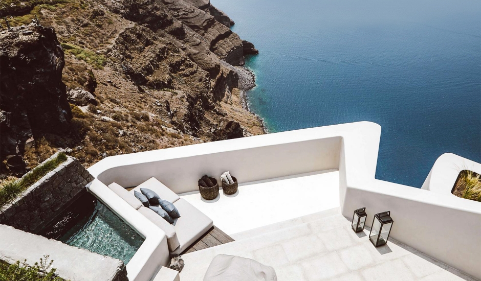 Vora Villas Santorini, Imerovigli, Greece. TravelPlusStyle.com