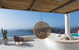 The Astra Private Villa, Imerovigli, Santorini, Greece. TravelPlusStyle.com