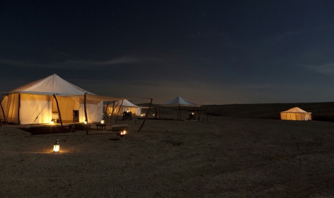 Scarabeo Camp, Agafay Desert, Marrakech, Morocco. TravelPlusStyle.com