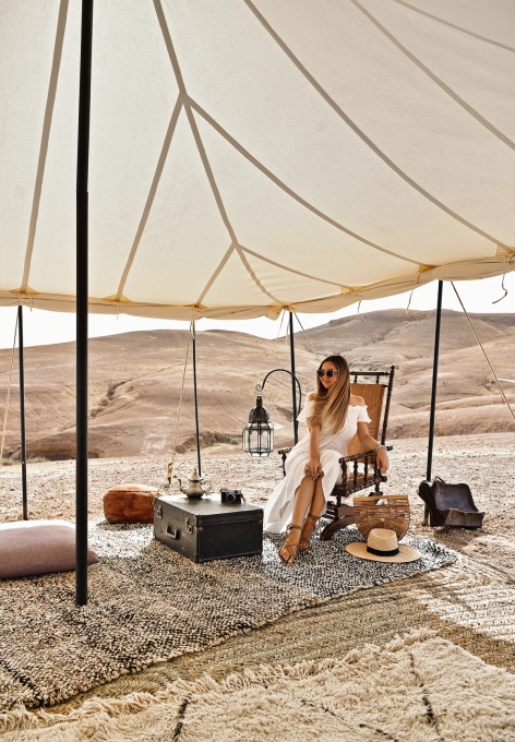 Scarabeo Camp, Agafay Desert, Marrakech, Morocco. Photo © TravelPlusStyle.com