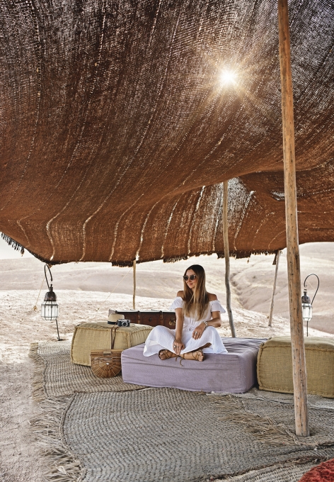 Scarabeo Camp, Agafay Desert, Marrakech, Morocco. Photo © TravelPlusStyle.com