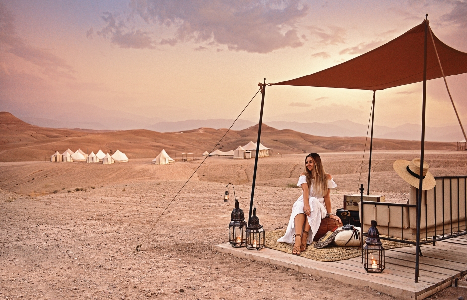 Scarabeo Camp, Agafay Desert, Marrakech, Morocco. Photo © TravelPlusStyle.com