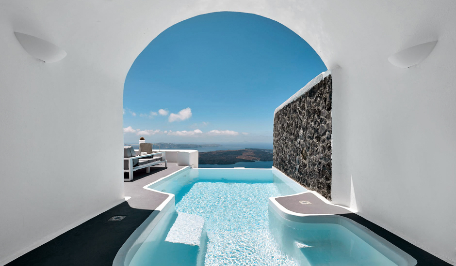 Dreams Luxury Suites, Imerovigli, Santorini, Greece. TravelPlusStyle.com