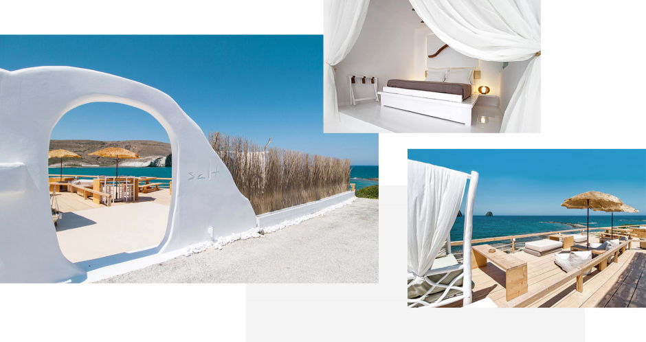 Salt Suites & Executive Rooms, Milos, Greece. The ultimate guide to the best chic hotels in Milos, Greece by Travelplusstyle.com