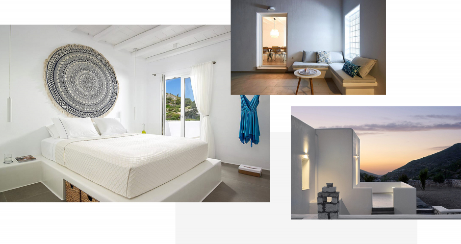 Villa Vipera, Milos, Greece. The ultimate guide to the best chic hotels in Milos, Greece by Travelplusstyle.com 