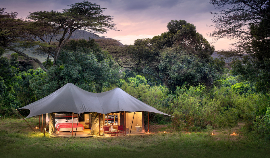 Angama Safari Camp, Maasai Mara, Kenya. The Top 100 Luxury Hotel Openings of 2020 by TravelPlusStyle.com