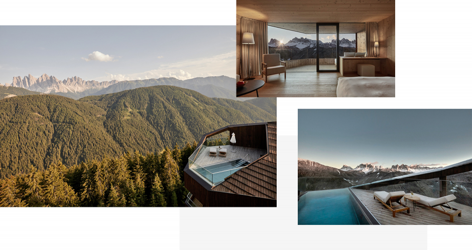 Forestis Dolomites, Italy. The Top 100 Luxury Hotel Openings of 2020 by TravelPlusStyle.com