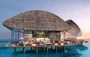 Hilton Maldives Amingiri Resort & Spa, Maldives. The Best Luxury Hotel Openings of 2022 by TravelPlusStyle.com 