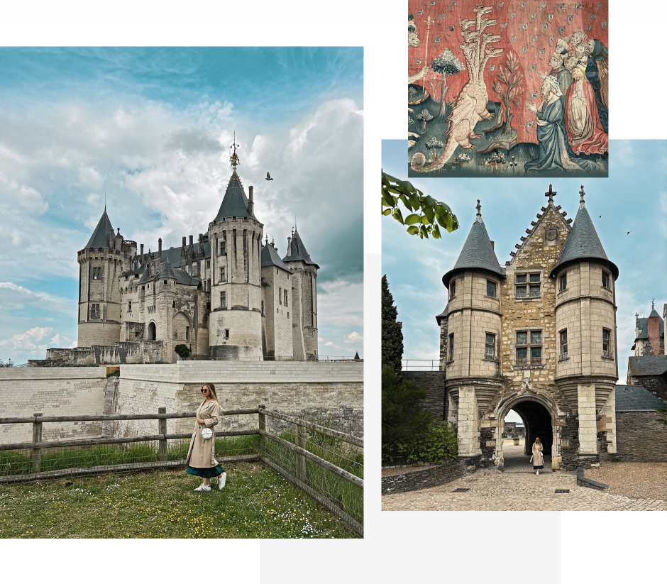 Chateau de Saumur & Château d'Angers. 