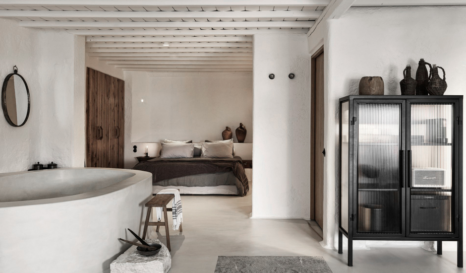 Nomad Mykonos, Kalo Livadi, Greece. The Top 15 Chic Luxury Hotels in Mykonos by TravelPlusStyle.com
