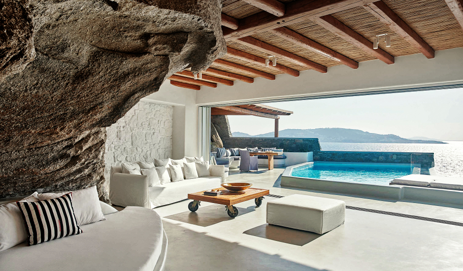 Cavo Tagoo Mykonos, Mykonos, Greece. The Top 15 Chic Luxury Hotels in Mykonos by TravelPlusStyle.com