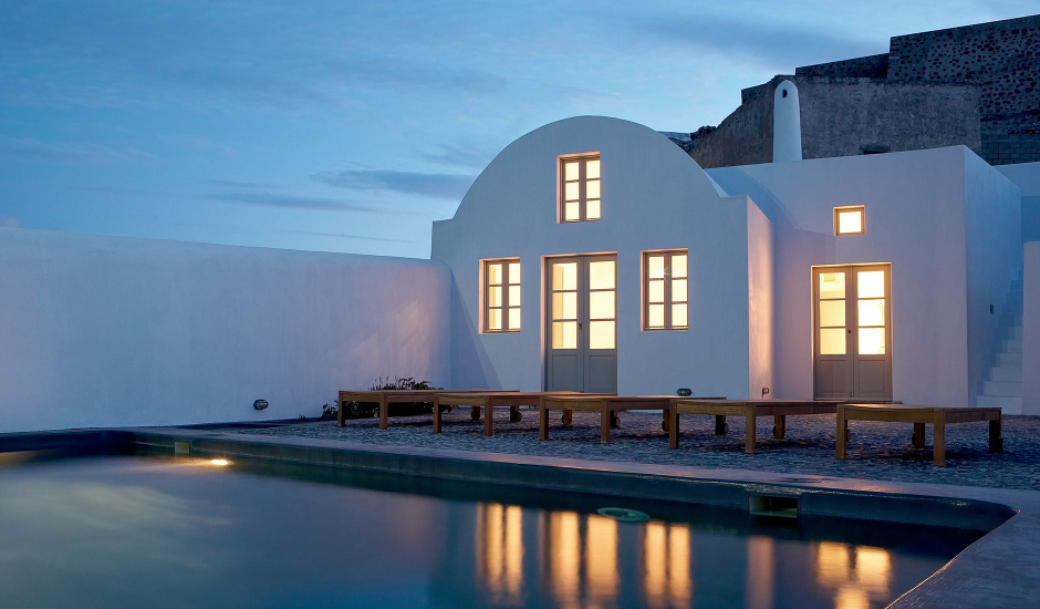 Villa Fabrica, Santorini, Greece. TravelPlusStyle.com