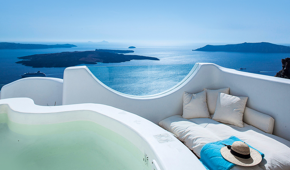 Native Eco Villa, Santorini, Greece. TravelPlusStyle.com