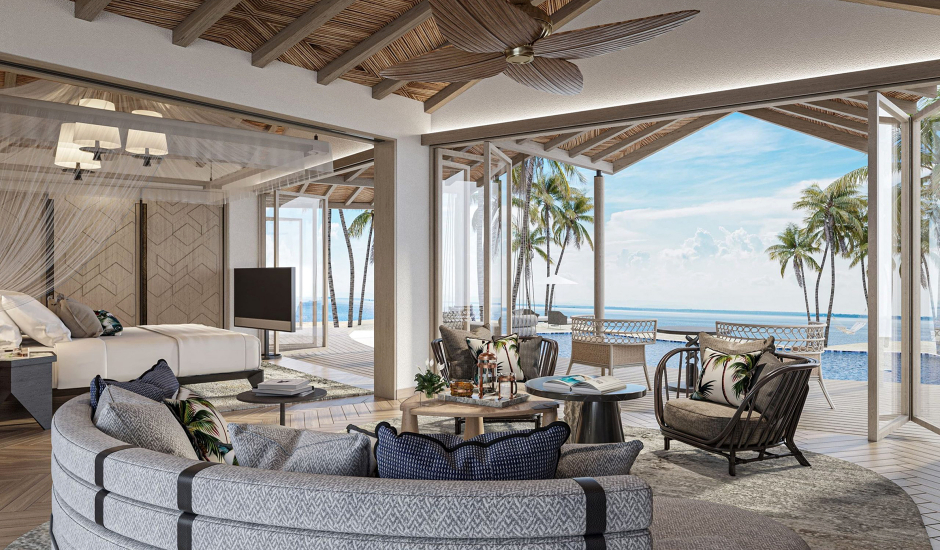 The Waldorf Astoria Platte Island, Seychelles. The Best Luxury Hotel Openings of 2023 by TravelPlusStyle.com