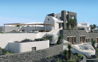 The Villas by Santo Collection, Santorini, Greece. The Best Luxury Hotel Openings of 2023 by TravelPlusStyle.com 