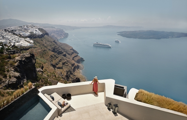 Staying at Vora Villas Santorini • Photo © TravelPlusStyle.com