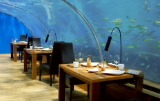 Ithaa Restaurant, Conrad Maldives Rangali Island. © Travel+Style