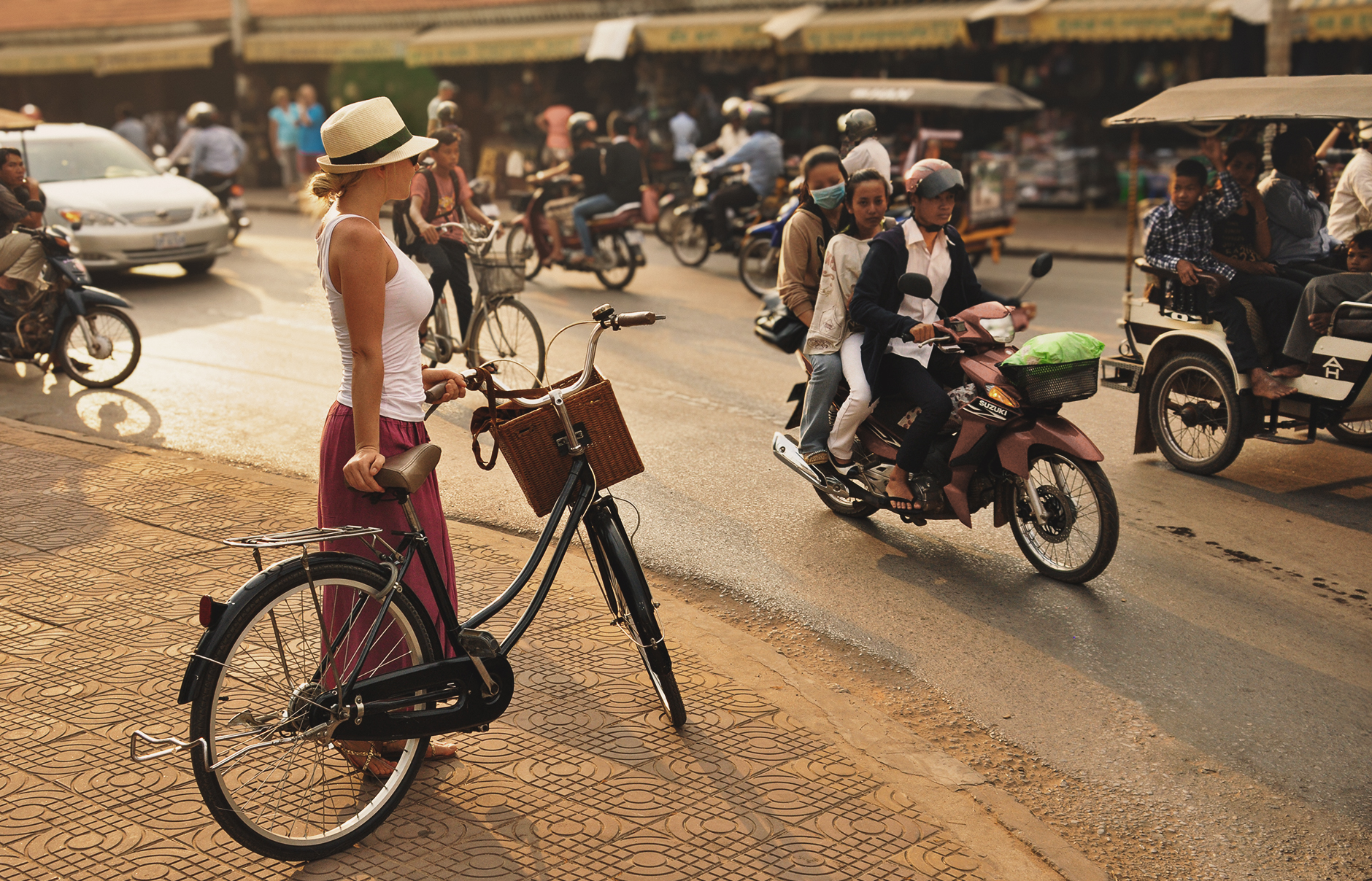 Explore Siem Reap on a Bicycle • Photo © TravelPlusStyle Explore Siem Reap on a Bicycle • Photo © TravelPlusStyle
