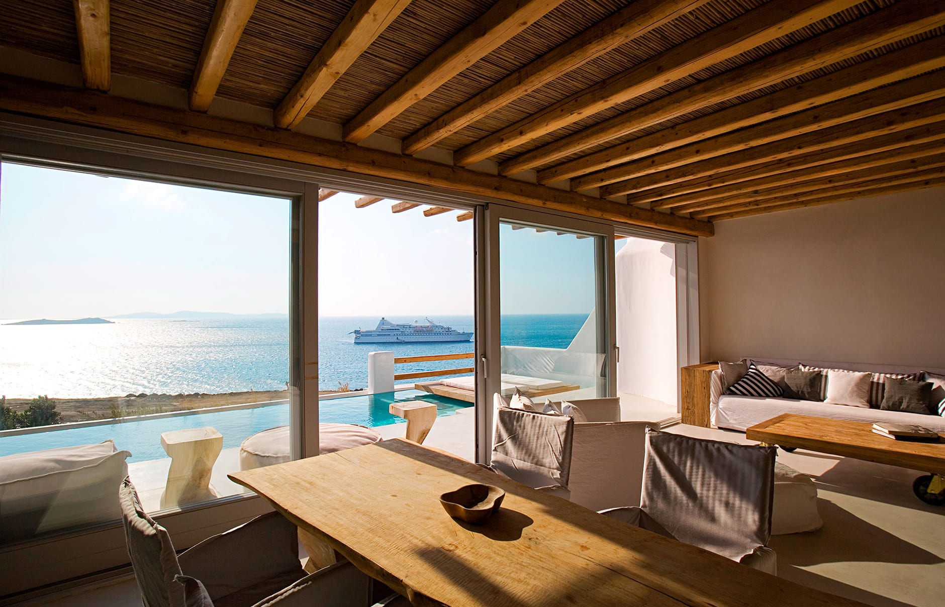 Cavo Tagoo, Mykonos, Greece. Hotel Review by TravelPlusStyle. Photo © Cavo Tagoo