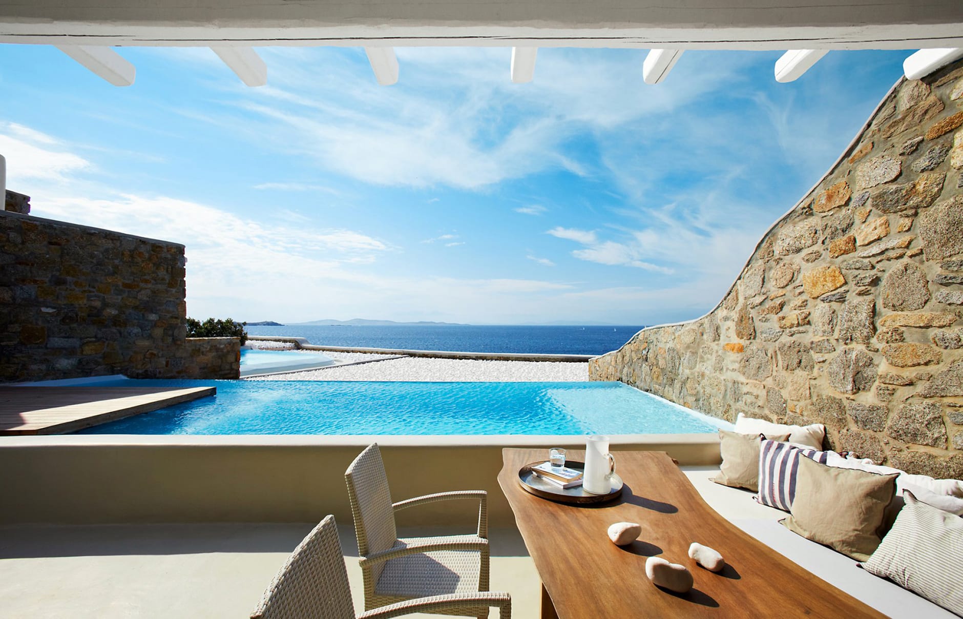 Cavo Tagoo, Mykonos, Greece. Hotel Review by TravelPlusStyle. Photo © Cavo Tagoo