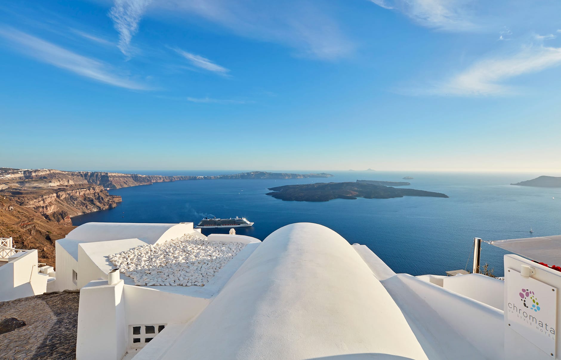 Chromata Santorini, Greece. Hotel Review by TravelPlusStyle. Photo © Chromata Santorini 