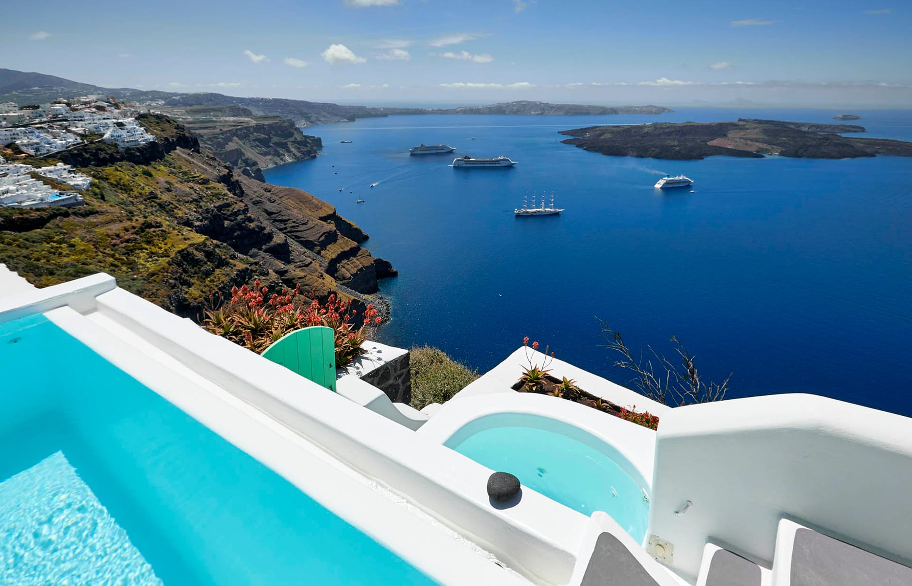 Dreams Luxury Suites, Santorini. Hotel Review by TravelPlusStyle. Photo © Dreams Luxury Suites