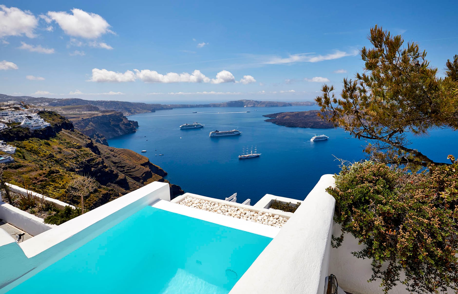 Dreams Luxury Suites, Santorini. Hotel Review by TravelPlusStyle. Photo © Dreams Luxury Suites