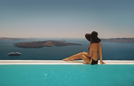 Staying at the Dreams Luxury Suites, Santorini, Greece