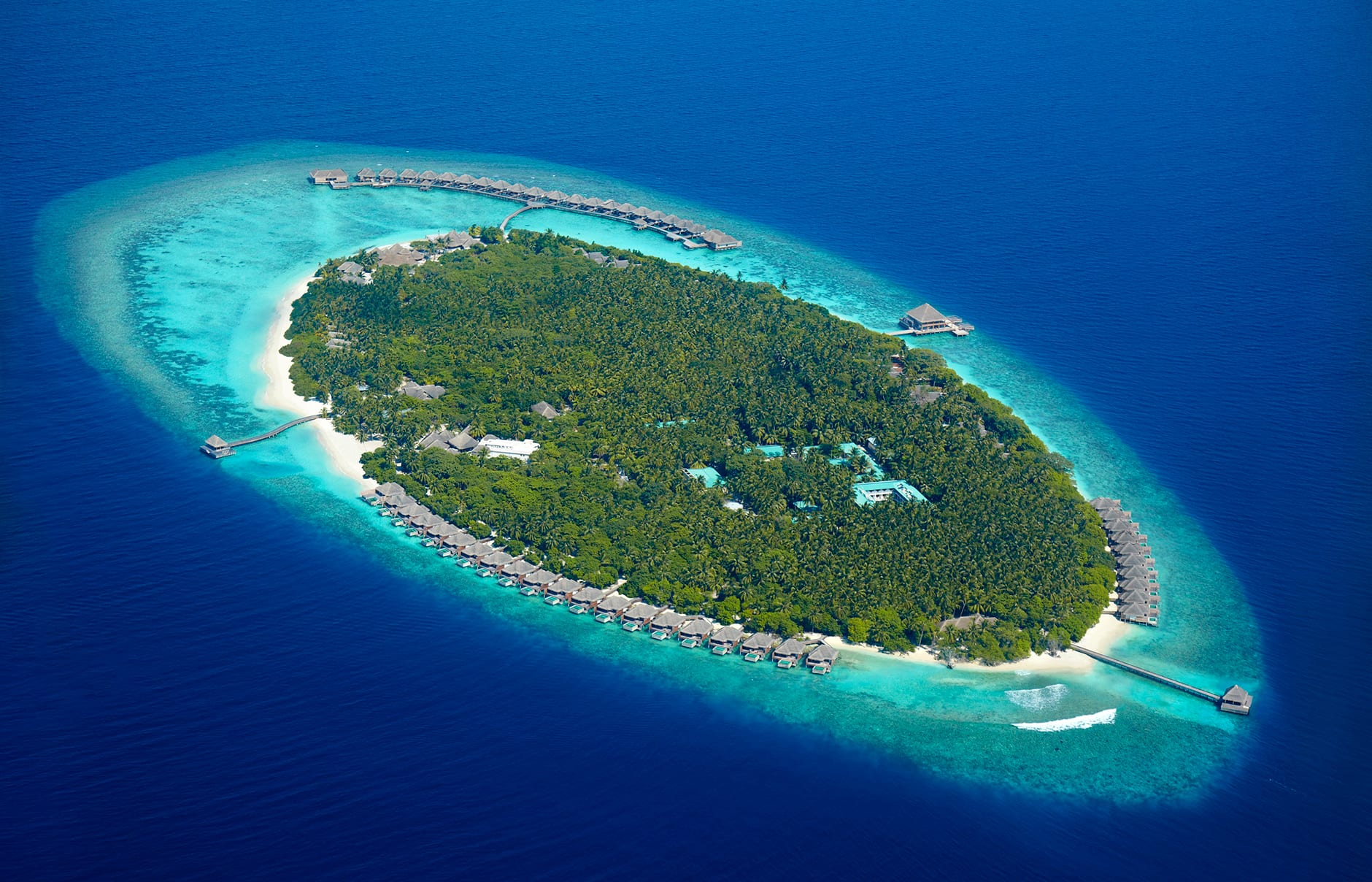 Dusit Thani Maldives, Baa Atoll, Maldives. Hotel Review by TravelPlusStyle. Photo © Dusit International