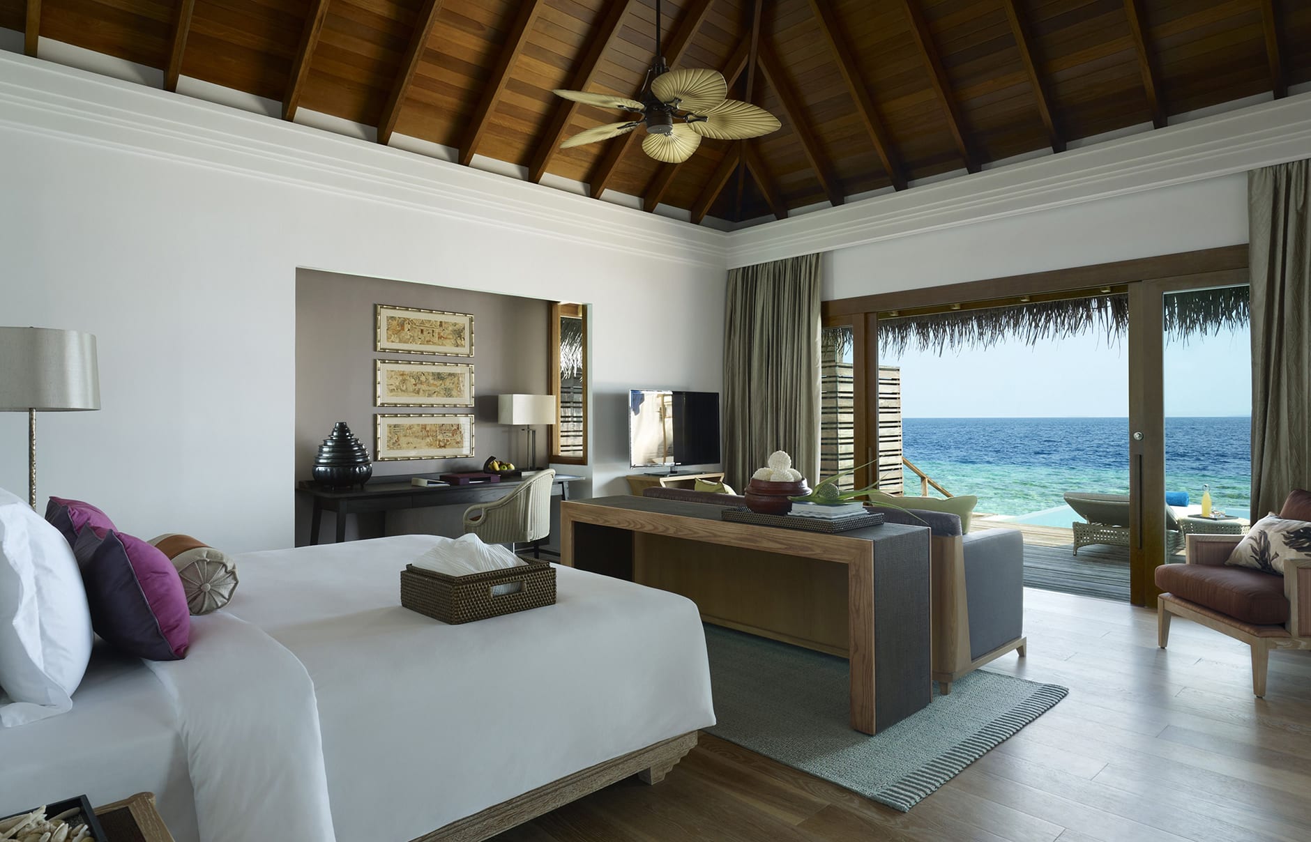 Dusit Thani Maldives, Baa Atoll, Maldives. Hotel Review by TravelPlusStyle. Photo © Dusit International