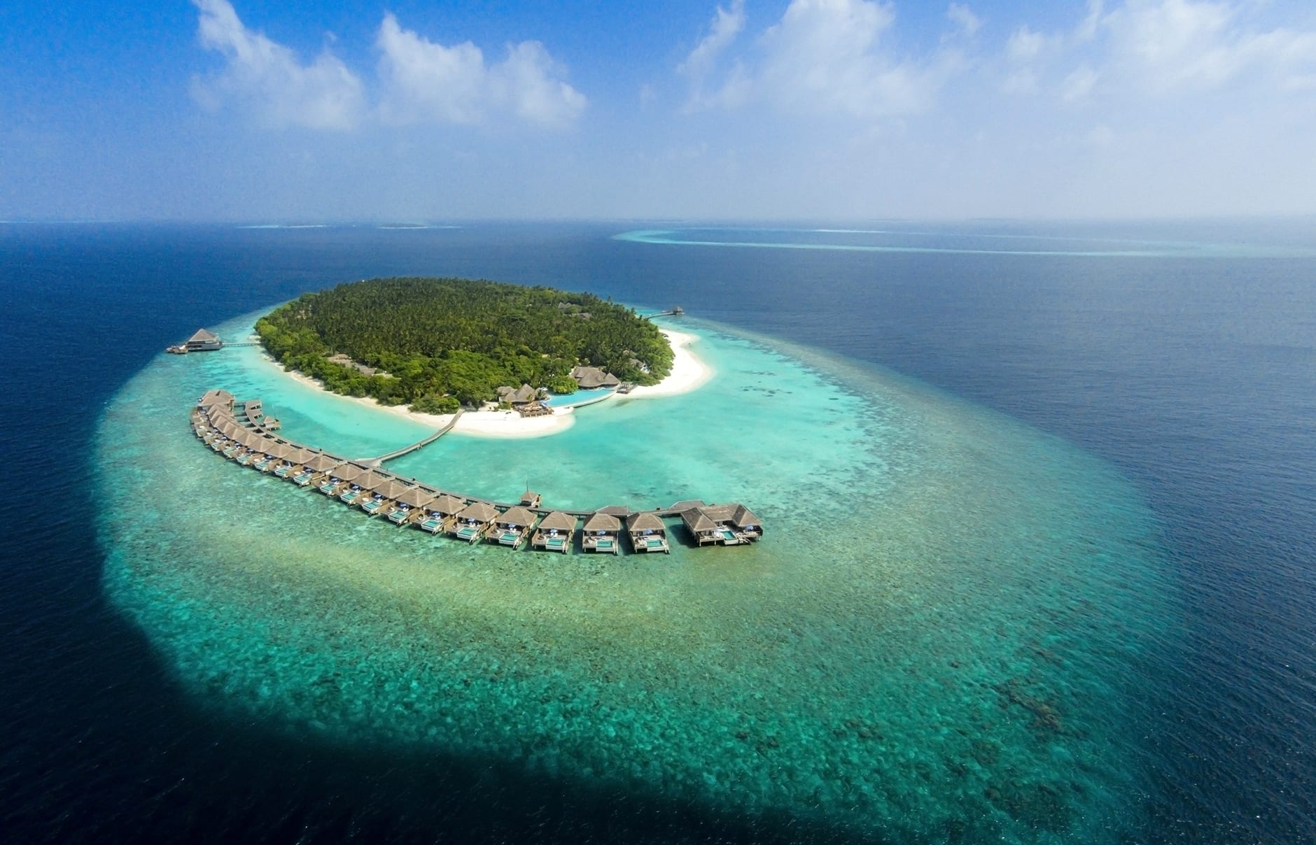 Dusit Thani Maldives, Baa Atoll, Maldives. Hotel Review by TravelPlusStyle. Photo © Dusit International