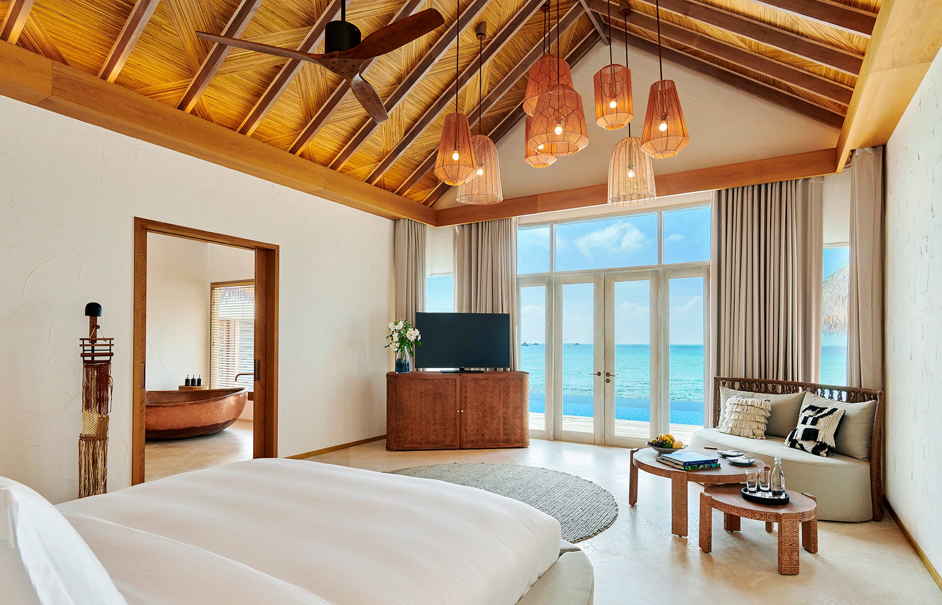 Fairmont Maldives, Sirru Fen Fushi, 
Shaviyani Atoll, Maldives. Hotel Review by TravelPlusStyle. Photo © AccorHotels