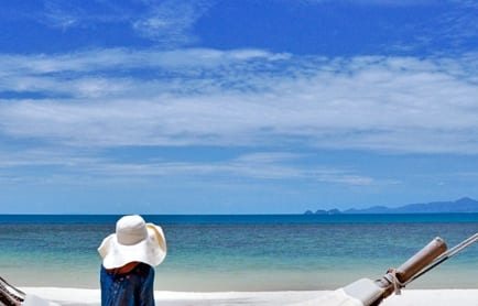 Quiet Beach, Four Seasons Resort Koh Samui. © Travel+Style