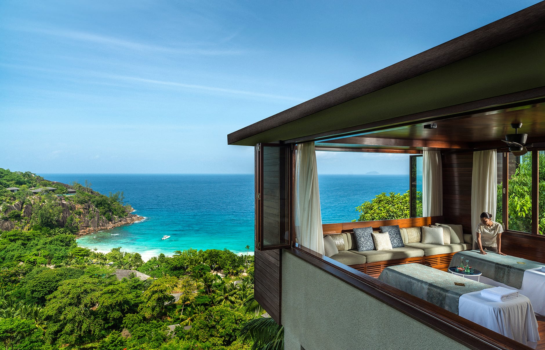 Four Seasons Resort Seychelles, Mahe Island, Seychelles. Hotel Review by TravelPlusStyle. Photo © Four Seasons