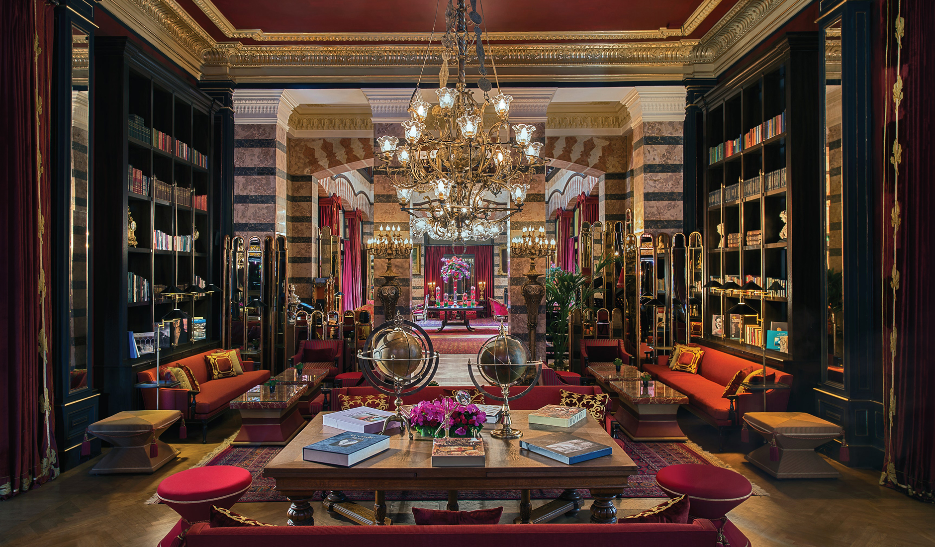 Pera Palace Hotel, Istanbul, Turkey. The Best Luxury & Boutique Hotels in Istanbul, Turkey by TravelPlusStyle.com pera-palace-hotel-jumeirah-library1