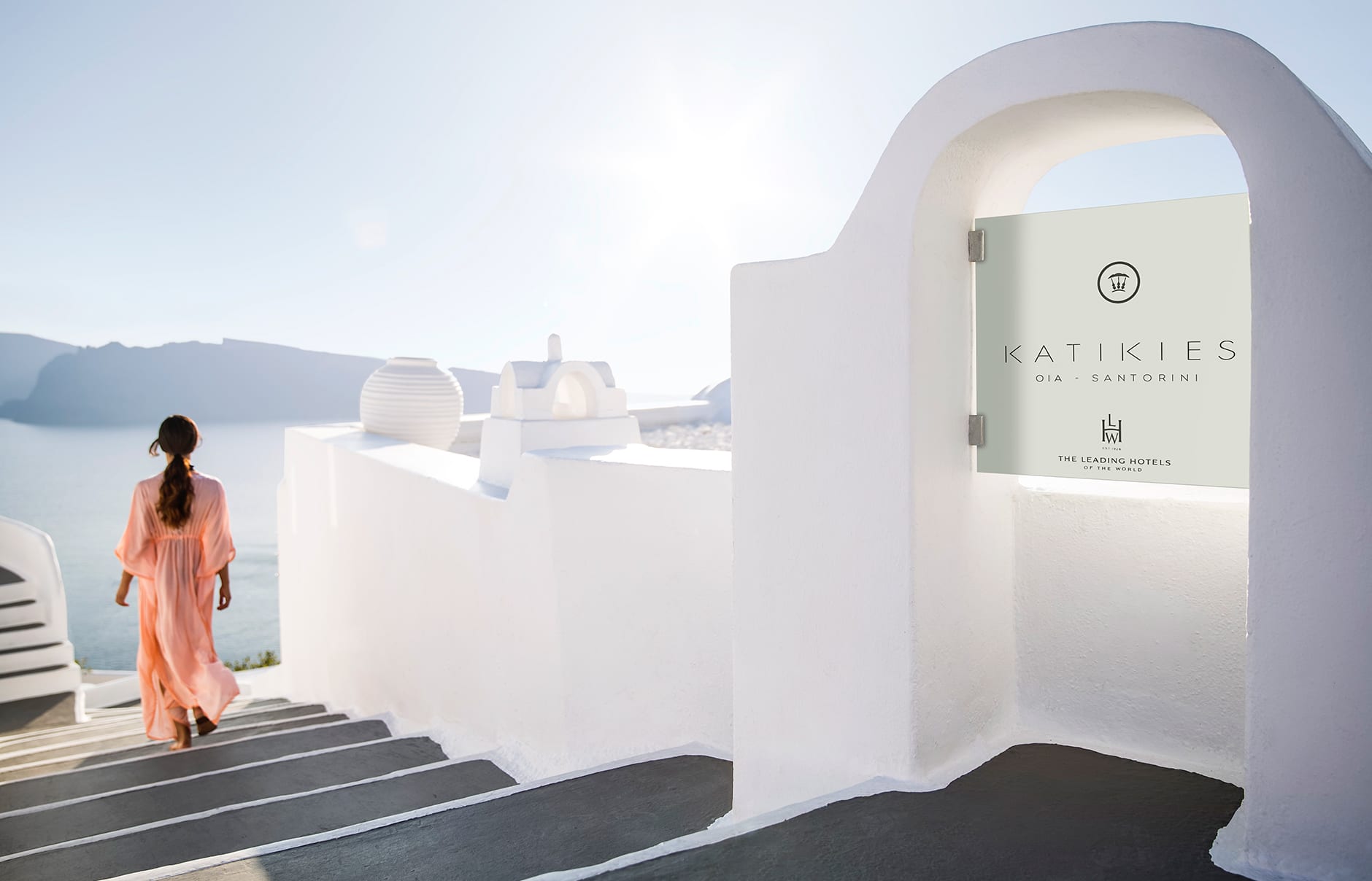 Katikies, Santorini, Greece.  Luxury Hotel Review by TravelPlusStyle. Photo © Katikies