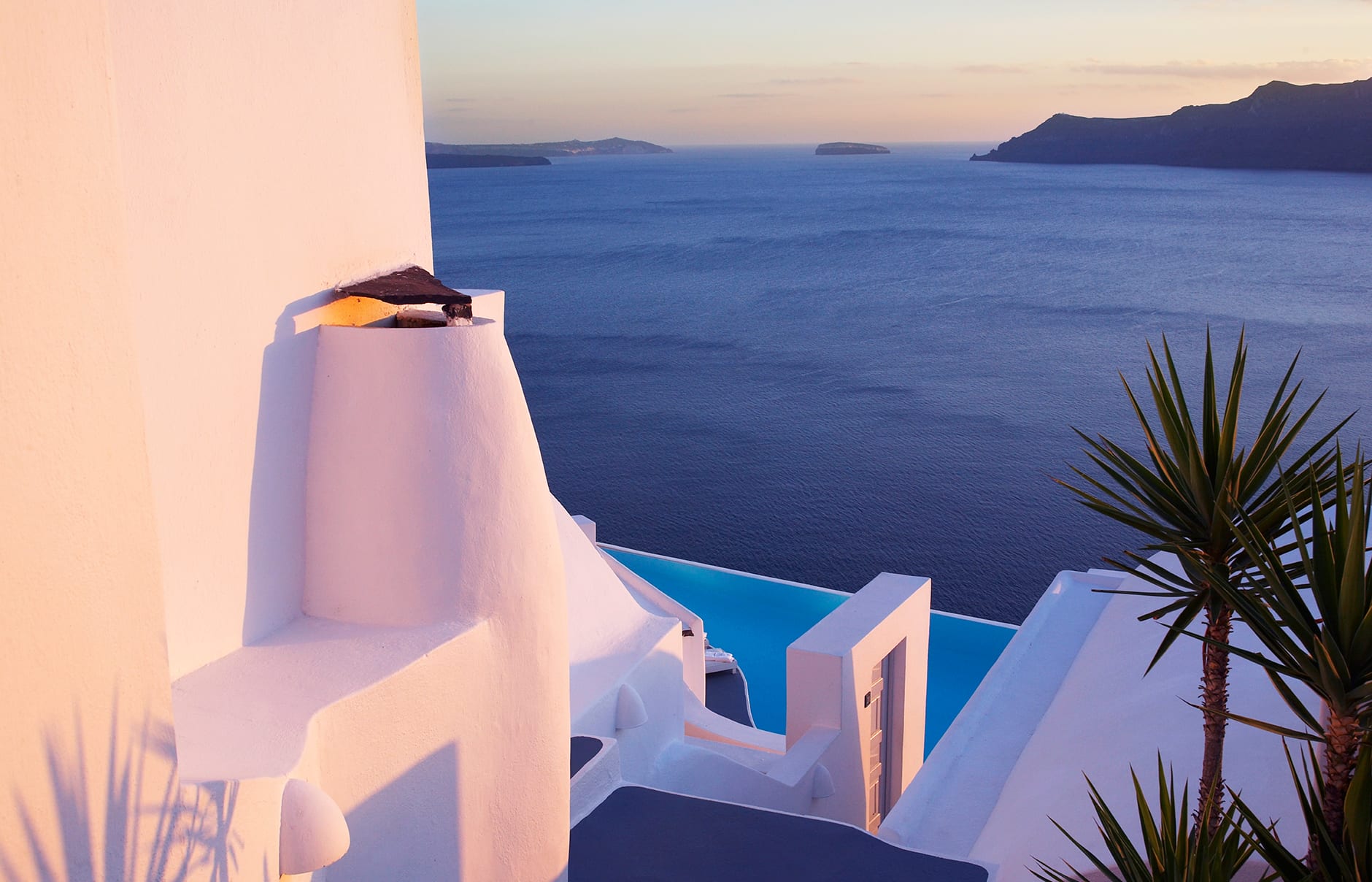 Katikies, Santorini, Greece.  Luxury Hotel Review by TravelPlusStyle. Photo © Katikies