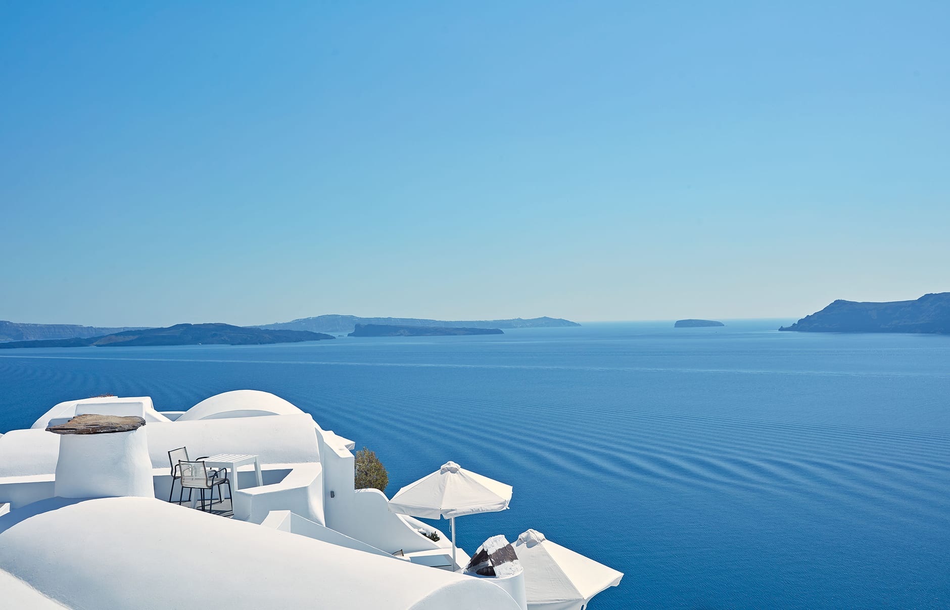 Katikies, Santorini, Greece.  Luxury Hotel Review by TravelPlusStyle. Photo © Katikies