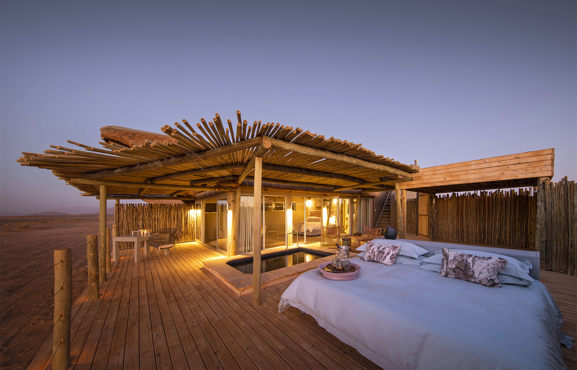 Little Kulala, Sossusvlei, Namibia. Hotel Review by TravelPlusStyle. Photo © Wilderness Safaris
