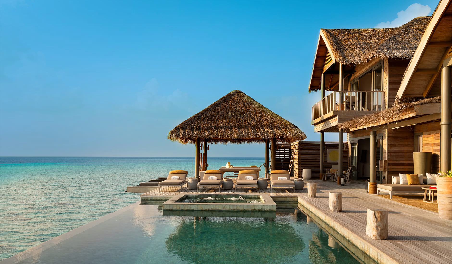 Vakkaru Maldives, Baa Atoll, Maldives. The Best Luxury Resorts in the Maldives by TravelPlusStyle.com 4br-villa-infinity-pool-and-terrace_0