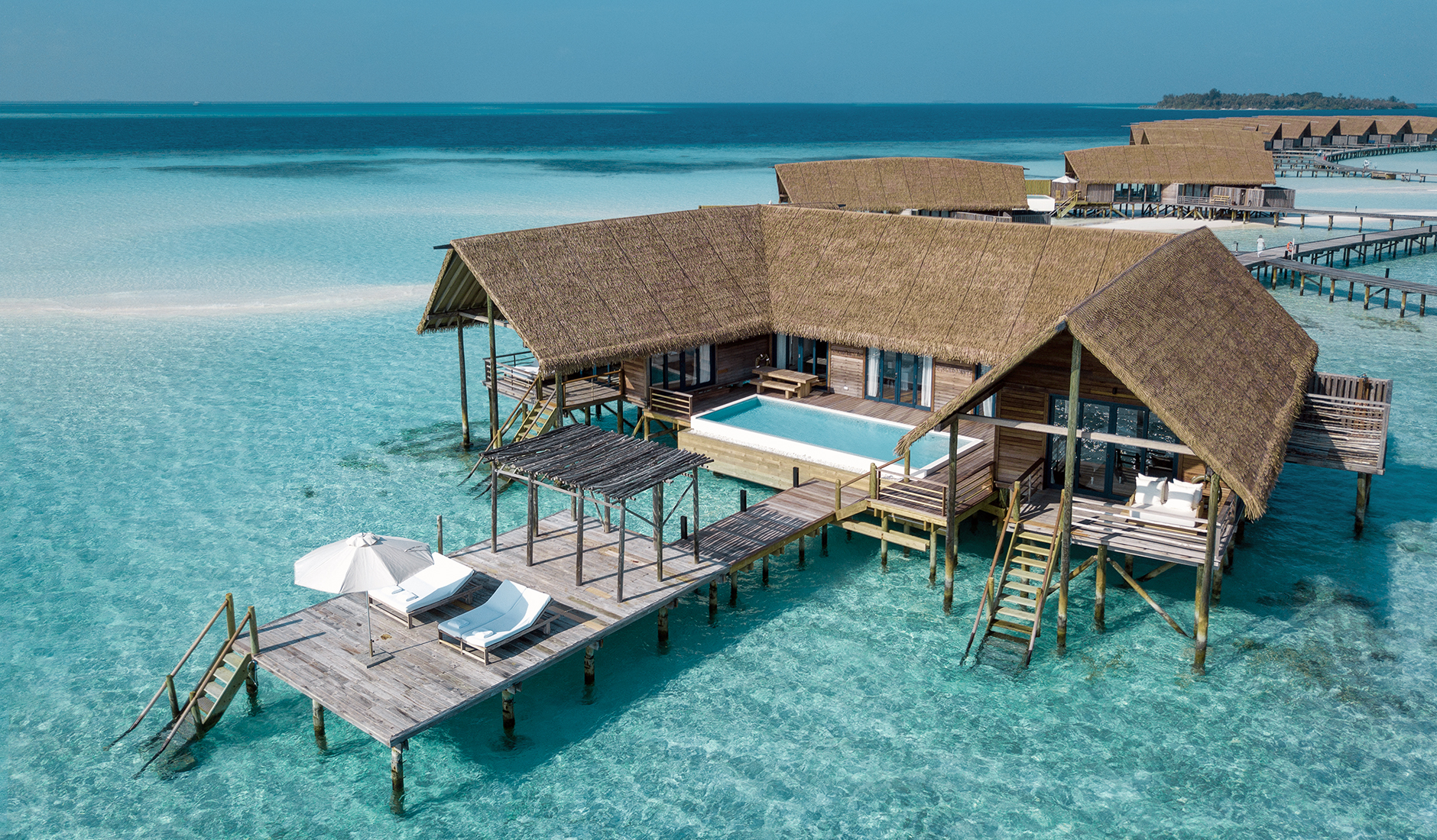 COMO Cocoa Island, Maafushi, Maldives. The Best Luxury Resorts in the Maldives by TravelPlusStyle.com como_110-water_villa_exterior_1