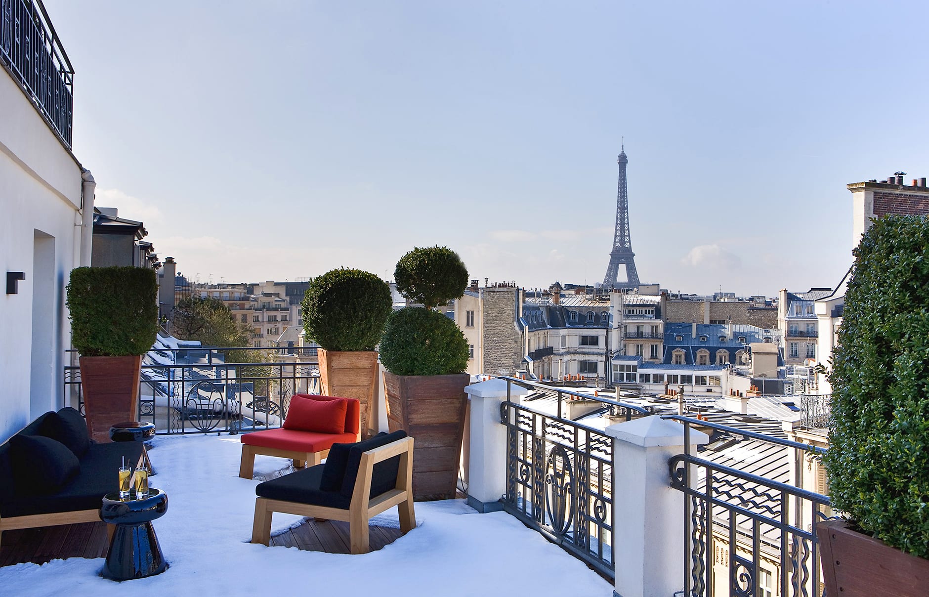 Suite Marignan Eiffel. Hotel Marignan Champs-Elysées, Paris, France. Hotel Review by TravelPlusStyle. Photo © Marignan 