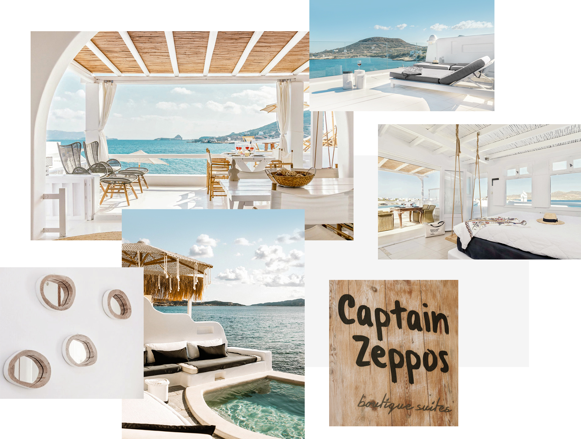 Captain Zeppos Boutique Suites, Milos, Greece. The ultimate guide to the best chic hotels in Milos, Greece by Travelplusstyle.com