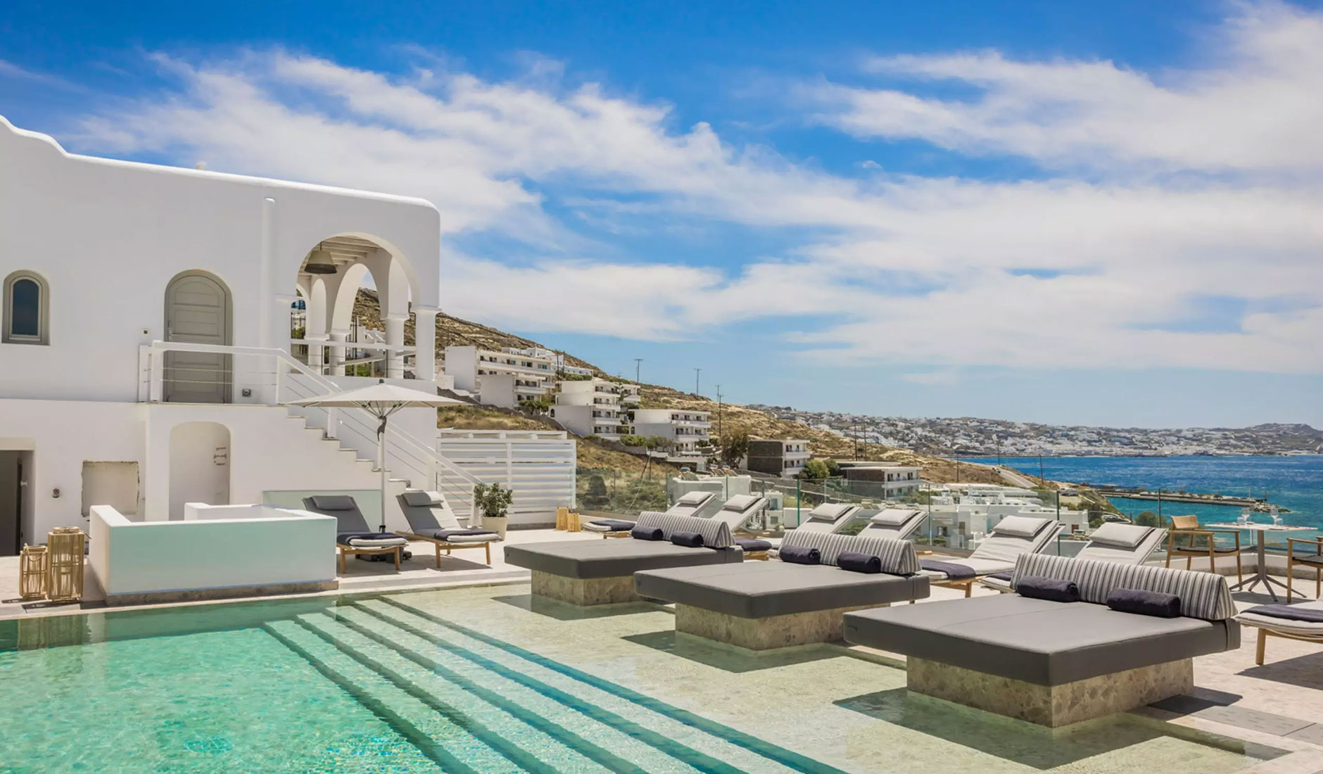 Grace Mykonos, Greece. Hotel Review by TravelPlusStyle. Photo © Grace Mykonos