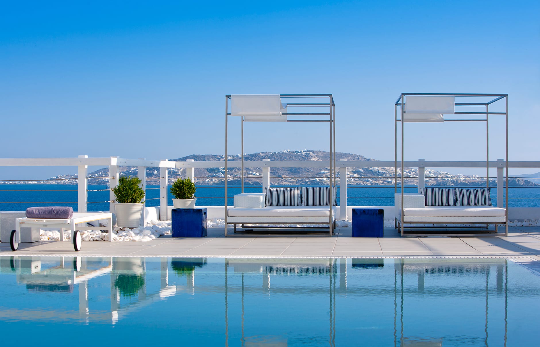 Grace Mykonos, Greece. Hotel Review by TravelPlusStyle. Photo © Grace Mykonos