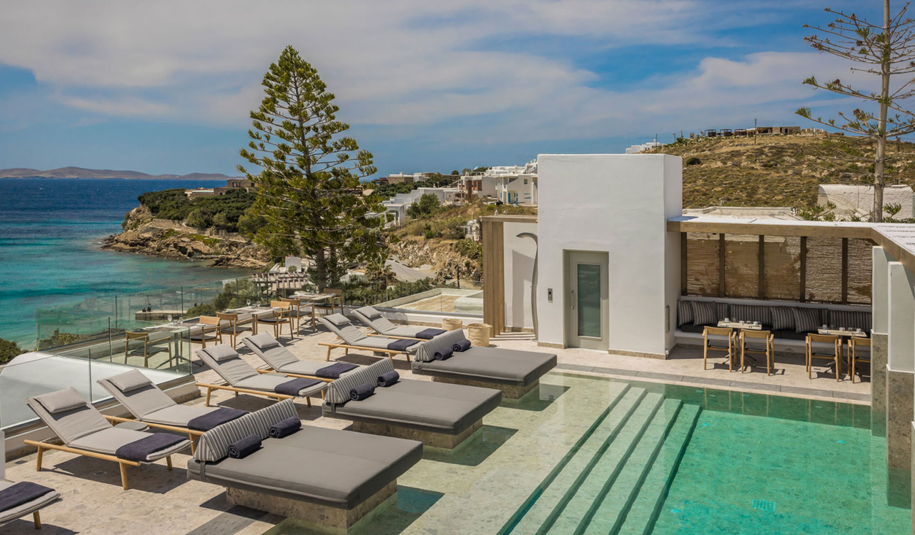 Grace Mykonos, Greece. Hotel Review by TravelPlusStyle. Photo © Grace Mykonos