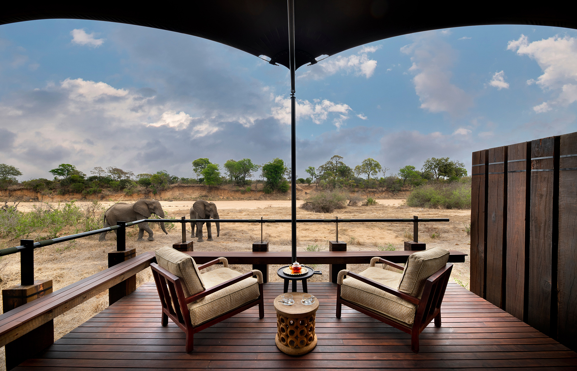 andBeyond Ngala Tented Camp, Kruger National Park, South Africa. Review by TravelPlusStyle. Photo © andBeyond South-Africa-Ngala-Tented-Camp-wellness-spa-views-1