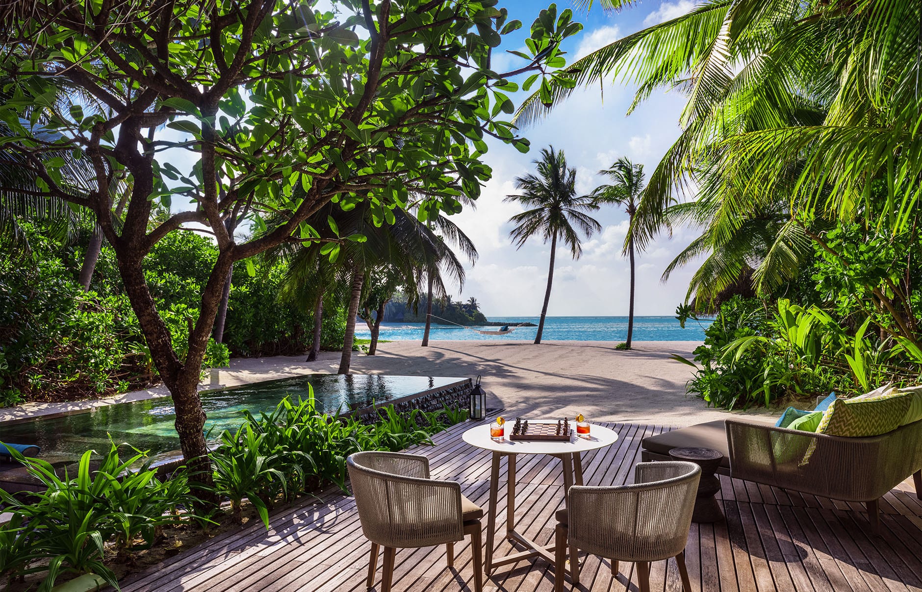 One&Only Reethi Rah, Maldives. Luxury Hotel Review by TravelPlusStyle. Photo © One&Only Resorts