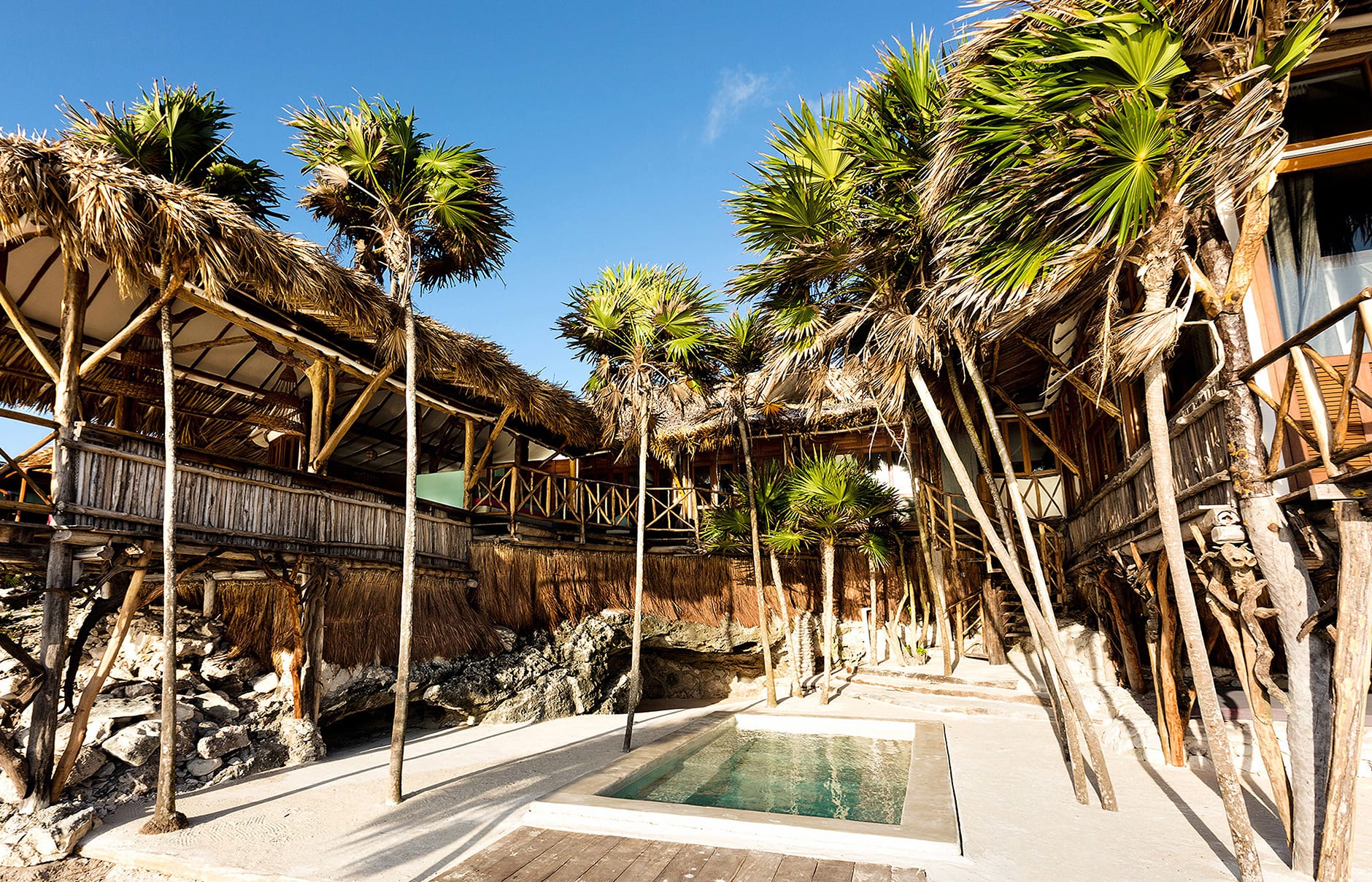 Papaya Playa Project, Tulum, Mexico. Hotel Review by TravelPlusStyle. Photo © Papaya Playa Project