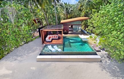 Deluxe Park Pool Villa Aerial